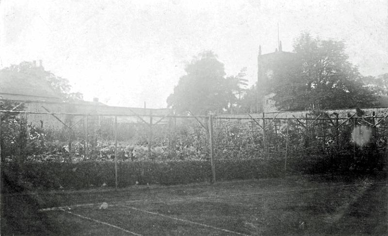 Kitchen garden - vicarage 1910.JPG - The kitchen garden of Long Preston Vicarage in 1910.